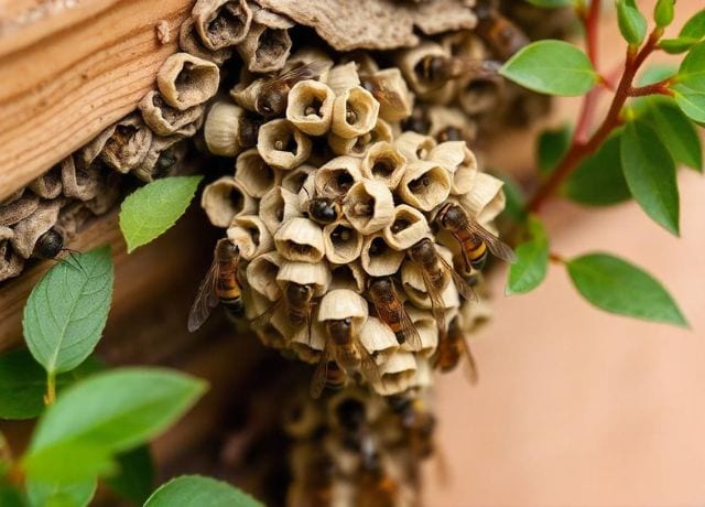 Wasp nests near home
